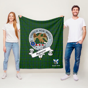 Agnew Jagd-Clan-Abzeichen Schottischer Tartan Plai Fleecedecke