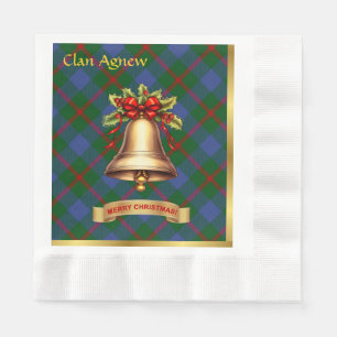 Agnew Personalisiert Tartan Christmas Serviette