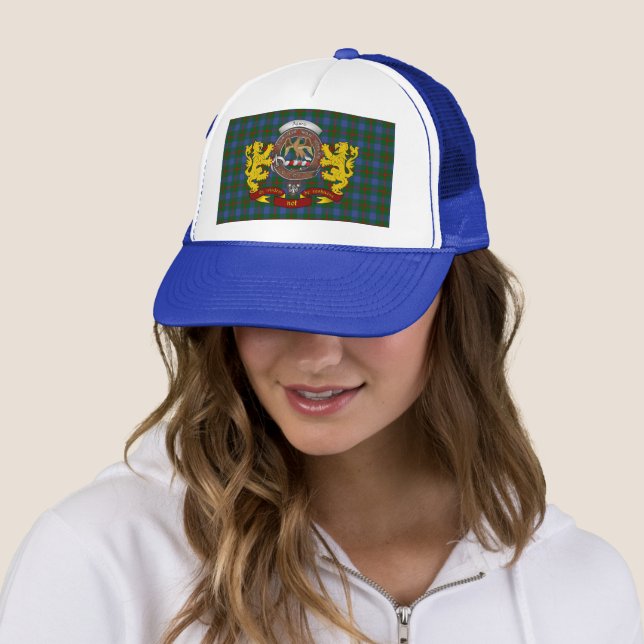 Agnew Scottish Tartan & Abzeichen Trucker Hat Truckerkappe (Beispiel)