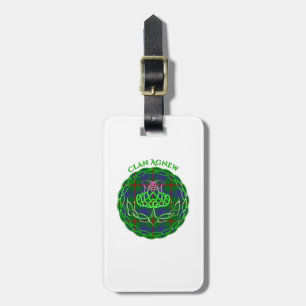 Agnew Scottish Tartan Celtic Thistle Gepäckanhänger