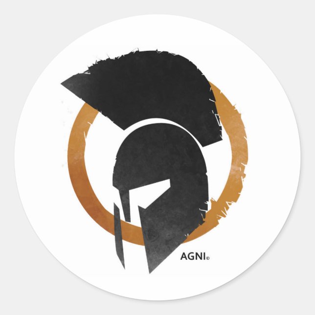 AGNI Rundaufkleber Runder Aufkleber (Vorderseite)
