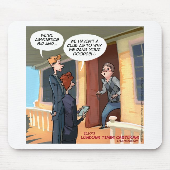 Agnostic Missionaries Funny Mousepad (Vorne)