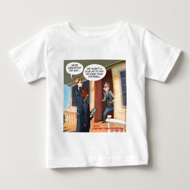 Agnostische Missionare Funny Baby T-shirt (Vorderseite)
