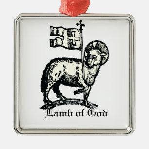 Agnus Dei Das Osterlamm Gottes Feine Kunst Ornament Aus Metall