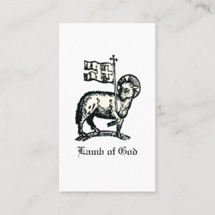Agnus Dei Das Osterlamm Gottes Fine Art Visitenkarte