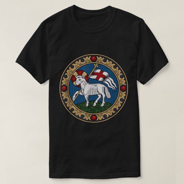 Agnus Dei Lamb Gottes Jesus Christus T-Shirt (Design vorne)