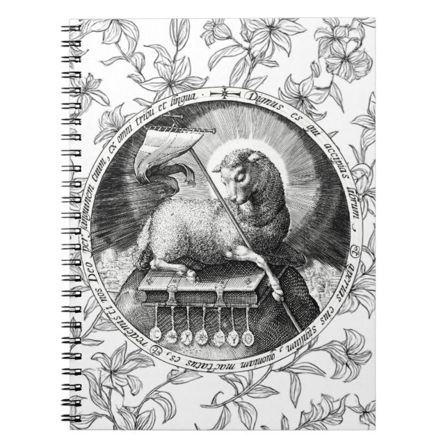 Agnus Dei Lamb Of God Spiral Notebook  Notizblock (Vorderseite)
