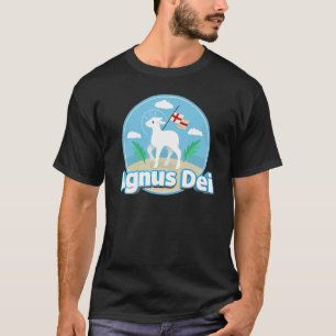 Agnus Dei Lamm Gottes Traditionelle lateinische Me T-Shirt