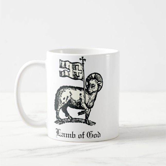 Agnus Dei The Paschal Lamb of God Fine Art  Kaffeetasse (Links)