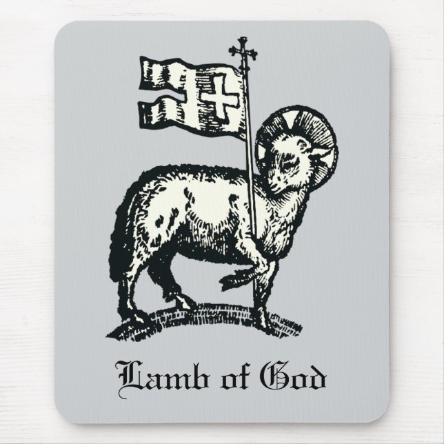 Agnus Dei The Paschal Lamb of God Fine Art  Mousepad (Vorne)