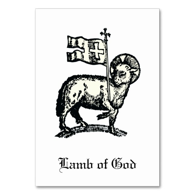 Agnus Dei The Paschal Lamb of God Fine Art  Tischnummer (Vorderseite)