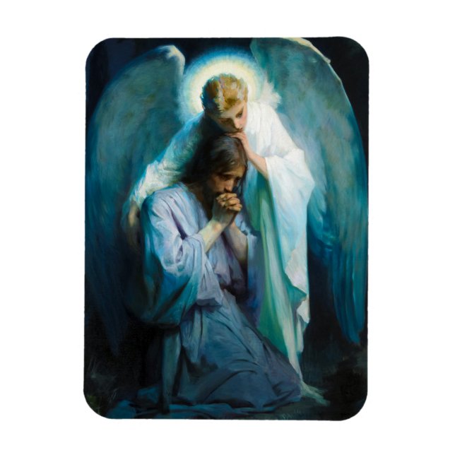 Agonie im Garten, 1898 von Frans Schwartz Magnet (Vertikal)