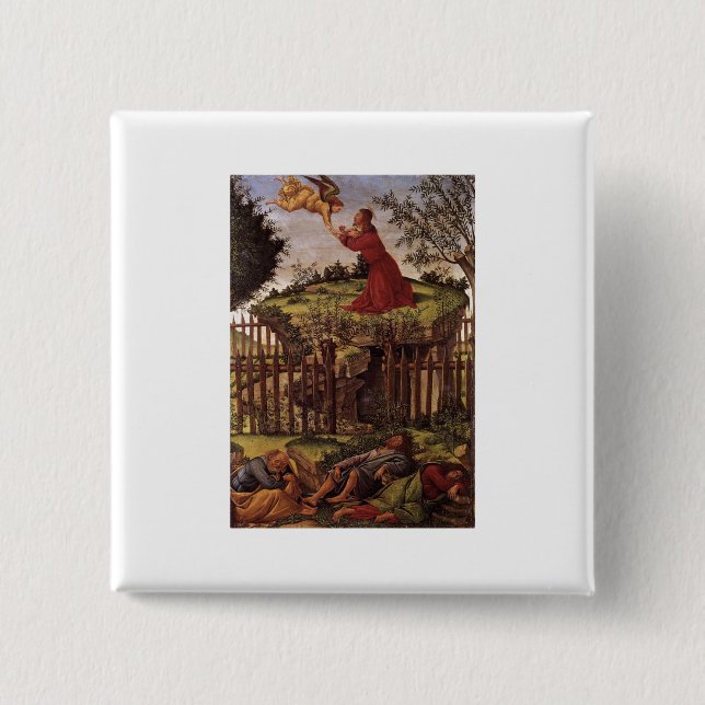 Agonie im Garten - Botticelli Button (Vorderseite)