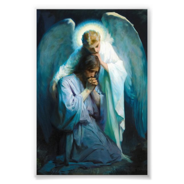 Agonie im Garten von Frans Schwartz Fotodruck (Vorne)