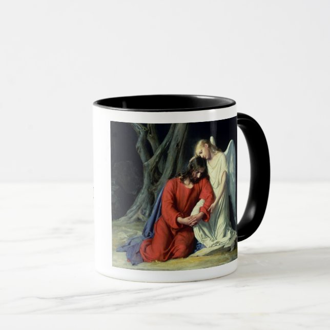 Agony/Garden, Comforting Angel, Lenten, Holy Week  Tasse (VorderseiteRechts)