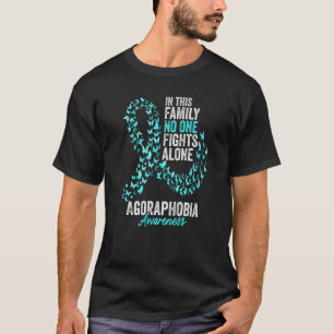 Agoraphobie-Bewusstseinsmonat Schmetterlinge Blaug T-Shirt