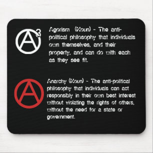 Agorism u. Anarchie definiert Mousepad