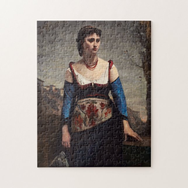 Agostina, 1866 von Jean-Baptiste-Camille Corot (Vertikal)