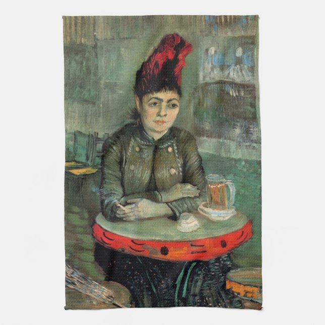 Agostina Segatori, Cafe du Tambourin von Van Gogh Geschirrtuch (Vertikal)