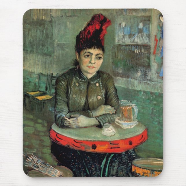 Agostina Segatori, Cafe du Tambourin von Van Gogh Mousepad (Vorne)