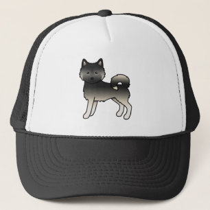 Agouti Alaskan Malamute Niedlich Cartoon Dog Truckerkappe