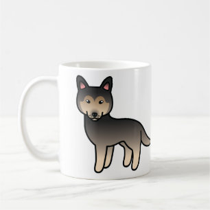 Agouti Cartoon Siberian Husky Dog Kaffeetasse