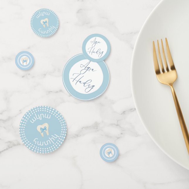 Agra Hadig-First Tooth Blue Konfetti (Gruppe)
