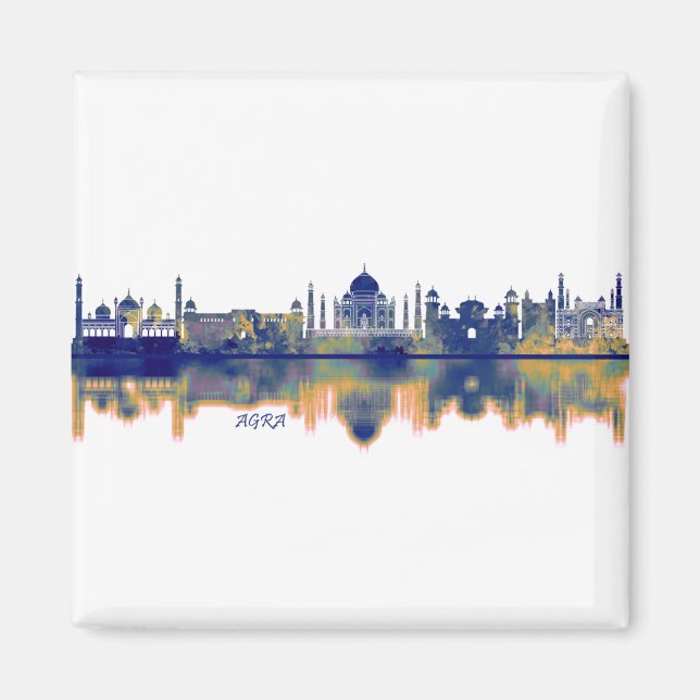 Agra Skyline Magnet (Vorne)