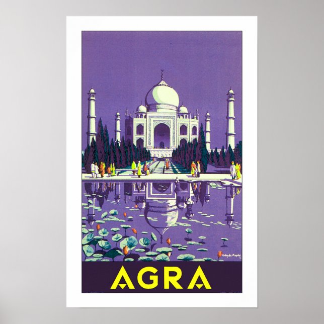 Agra ~ Taj Mahal Poster (Vorne)