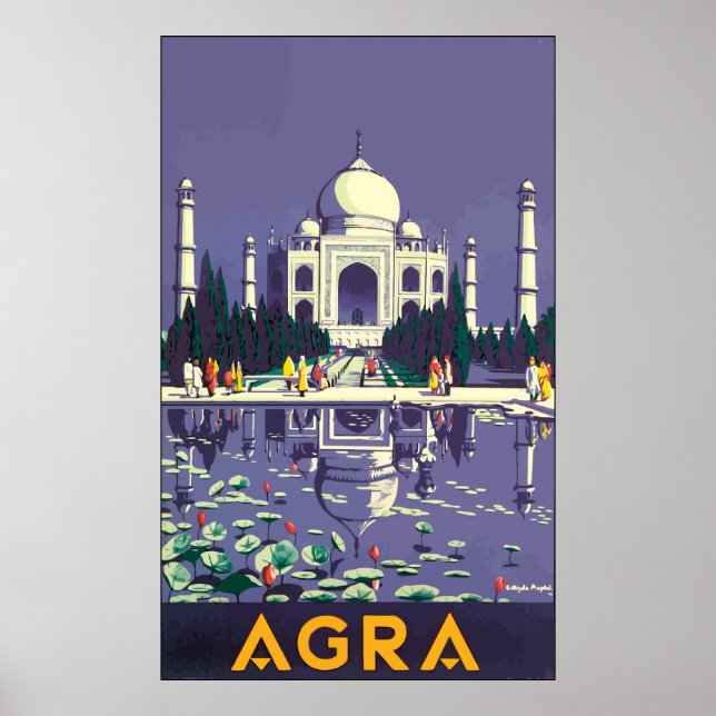 Agra, Vintag Poster (Vorne)