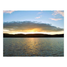 Agrandissement de photo de coucher de soleil