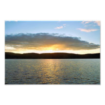 Agrandissement de photo de coucher de soleil