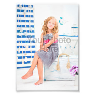 Agrandissement photo en couleur complète vertical