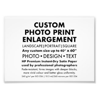 Agrandissement photo paysager de 7 po x 5 po perso