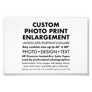 Agrandissement photo paysager personnalisé de 6 po