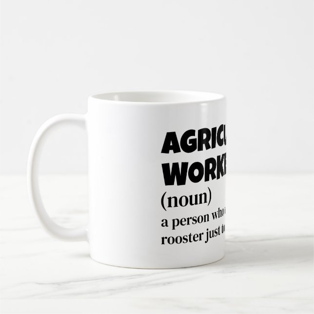 Agrararbeiter - Funny Definition - Geschenk Kaffeetasse (Links)