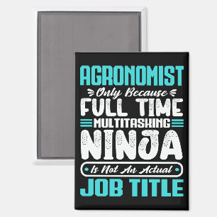 Agrarwissenschaftler Job Titel Beruf Lustige Agron Magnet