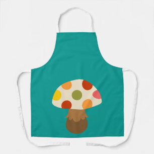 Agréable tablier de champignons colorés