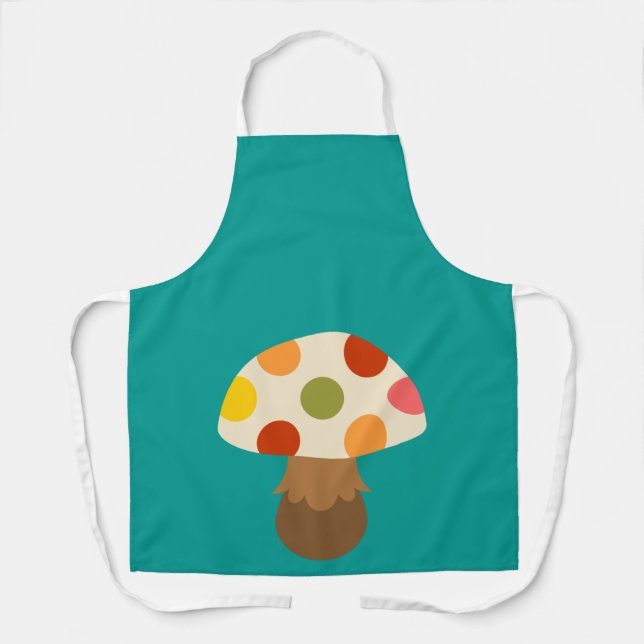 Agréable tablier de champignons colorés (Recto)