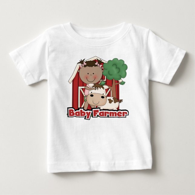 Agriculteur de bébé avec des T-shirts et des (Devant)