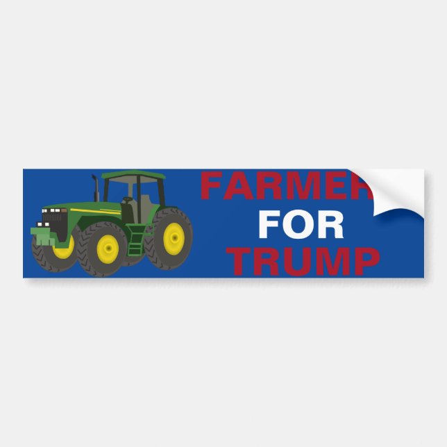 Agriculteurs pour le président Trump autocollant p (Devant)