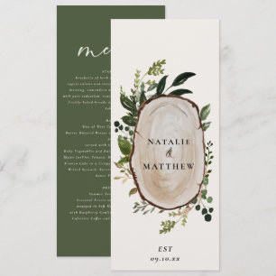 Agritourisme végétal élégant menu rustique