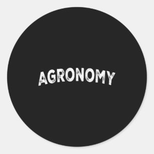 Agronomie runder aufkleber