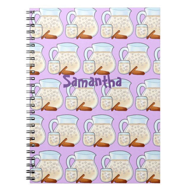 Agua De Orchata De Arroz Notizblock (Vorderseite)