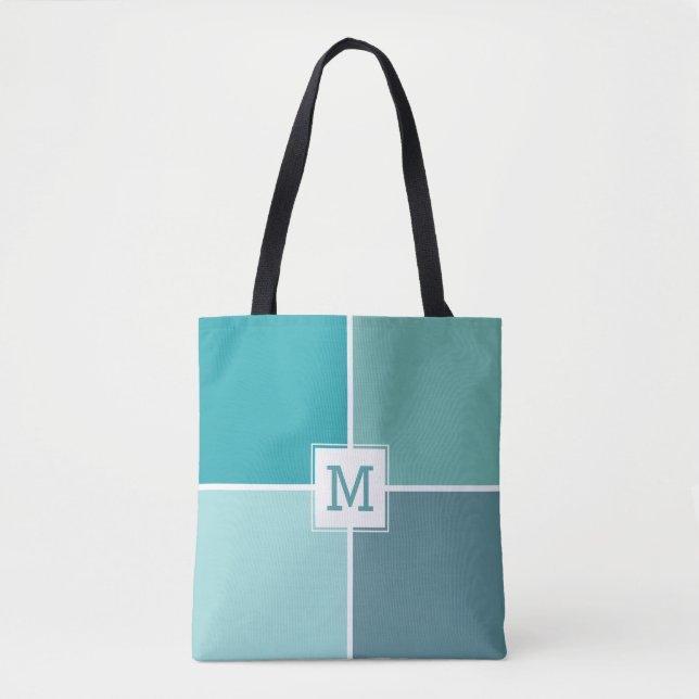 Agua deckt kundenspezifische Monogrammtaschen mit Tasche (Vorderseite)