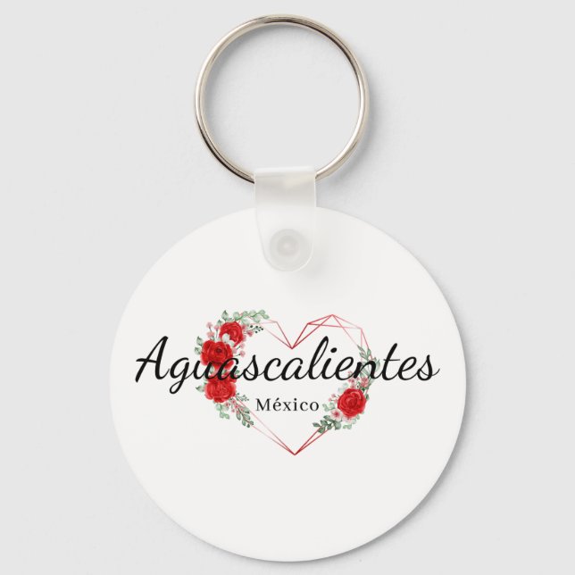 Aguascalientes Mexico Reiseziel Schlüsselanhänger (Vorderseite)