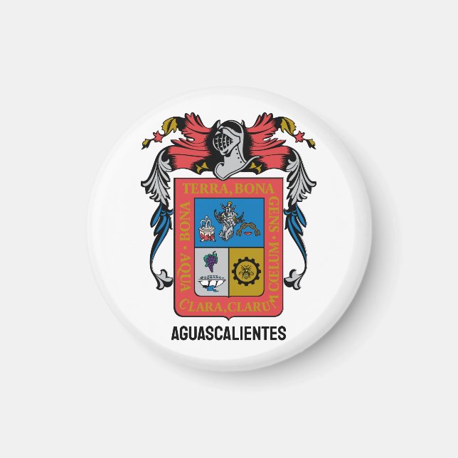 Aguascalientes (Staat) Wappen - MEXICO Magnet (Vorne)
