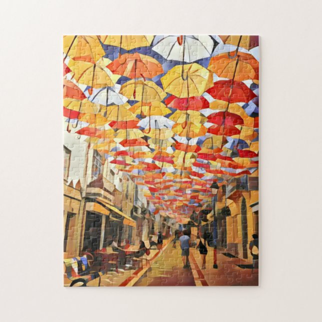 Agueda Regenschirm-Himmel Portugal (Vertikal)