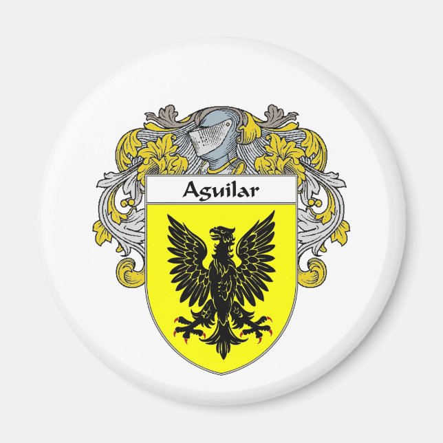 Aguilar Coat of Arms (Mantled) Magnet (Vorne)