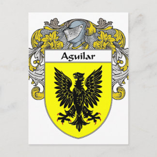 Aguilar Coat of Arms (Mantled) Postkarte